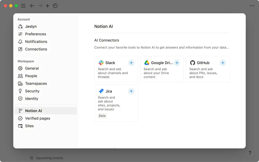 Notion AI Connectors