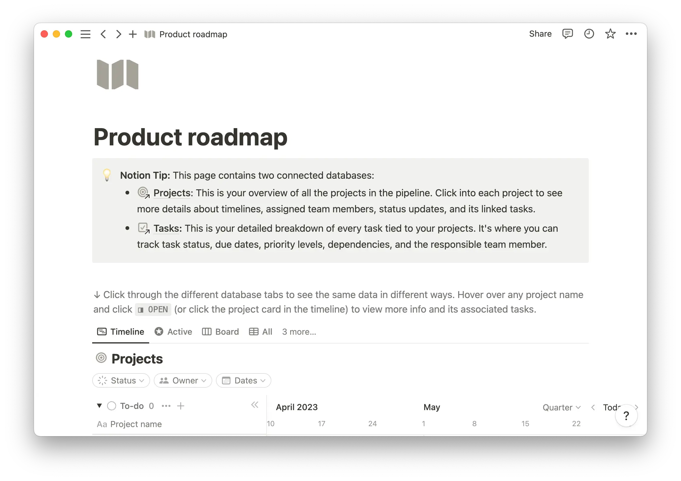 Statement of work template example
